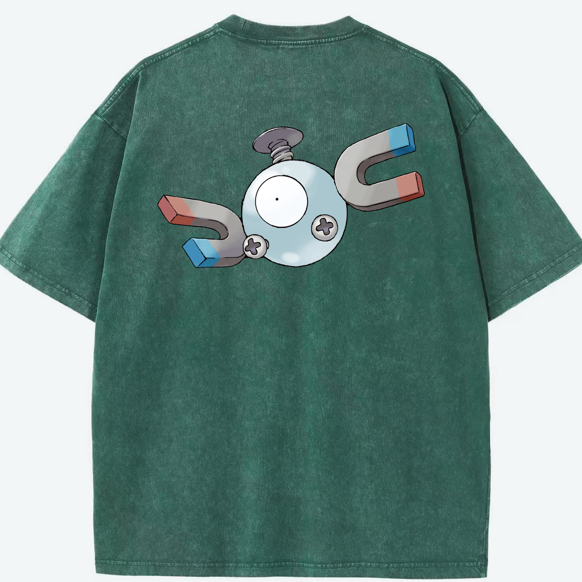 （画像用） ポケットモンスター Pokémon 綿100% ヴィンテージ風 半袖Tシャツ（背面プリント）